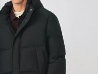 Куртка с натуральным пухом, Черный