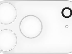 Защитное стекло Krutoff для объективов камеры Apple iPhone 17 Pro с белым ободком