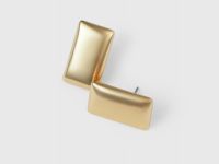 Серьги-пусеты, Золотой