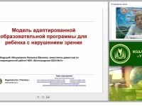 Модель адаптированной образовательной программы для ребенка с нарушением зрения