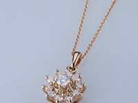 Классическая подвеска из красного золота э0212пд04202940_white