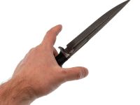 Тактический нож Конунг, сталь 8Сr13MoV, рукоять резинопласт, черный