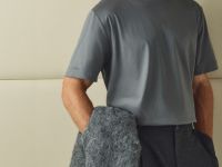 Футболка из мерсеризованного хлопка, Серый