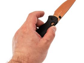 Складной нож Kizer T1 BD, сталь Elmax, рукоять титан, черный