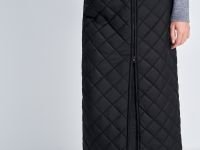 Утепленная юбка-миди прямого кроя