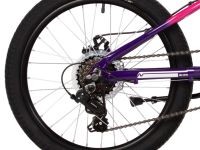 Детский велосипед Novatrack Katrina 20 Disc, год 2025, цвет Зеленый-Фиолетовый