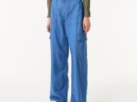 Женские прямые джинсовые брюки Lacoste свободного кроя