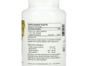 Thorne Research, Ultimate-E, 60 желатиновых капсул