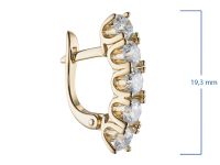 Серьги из желтого золота э0312сг03185000_white