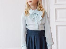 Блузка с длинным рукавом для девочки