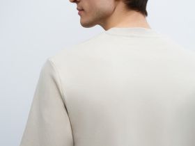 Базовая футболка из хлопка, Бежевый