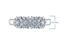 Кольцо из серебра э0612кц10170100_white