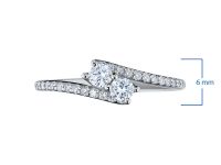 Кольцо из белого золота с бриллиантами э0901кц11175700