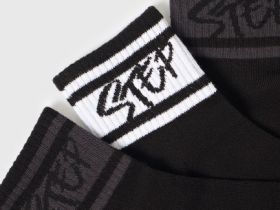 Короткие носки с рисунком для мальчиков, 3 пары, Черный