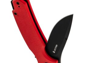 Складной нож Mr.Blade Hellcat Mini blackwash, сталь VG-10, рукоять Red G10