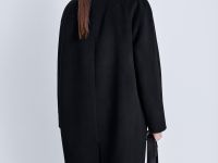 Пальто из шерсти и шелка