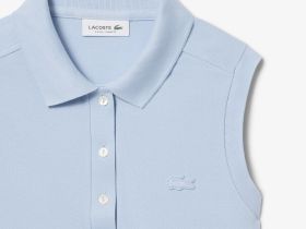Женское поло Lacoste приталенного кроя из хлопка пике