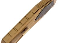 Гравитационный нож Remette Swordfish Tanto, сталь 14C28N, рукоять алюминий/карбон, бронзовый