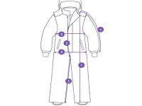 Комбинезон текстильный с полиуретановым покрытием для девочек
