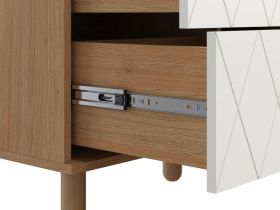 Витрина Теджонс 2-93x204 Ромб Белый
