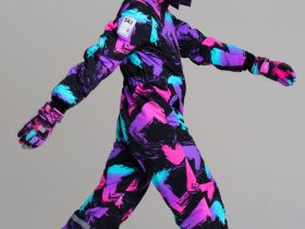 Комбинезон текстильный с полиуретановым покрытием для девочек