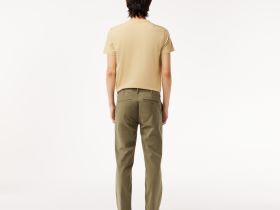 Мужские классические брюки - чинос Lacoste приталенного кроя из хлопка