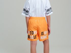 Шорты текстильные плавательные для мальчиков, длинные