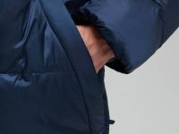 Пуховое полупальто с воротником-стойкой