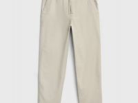 Брюки из твила на кулиске, Бежевый