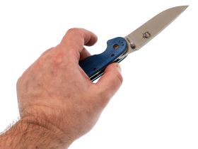 Складной нож Steelclaw Крыса, сталь AUS8, рукоять синяя микарта