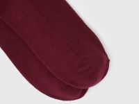 Носки в рубчик с сердечком, Фиолетовый