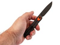 Складной нож SRM 135L-GJ, сталь 14C28N, рукоять G10, оранжевый/черный