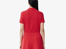 Женское поло Lacoste классического кроя из хлопка пике