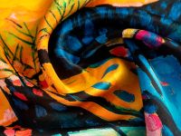 Платок Кандинский "Зимний пейзаж" 60х60 мм