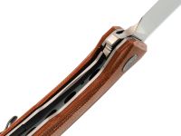 Складной нож Petrified Fish DeepSea PFP05BRMS, сталь K110, рукоять Micarta Brown
