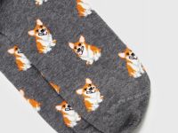 Носки с жаккардовым рисунком, Серый