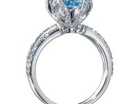 Кольцо из белого золота с топазом э4771кц03220407