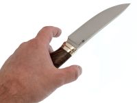 Нож Кайман, сталь VG-10, классический охотничий нож, рукоять орех