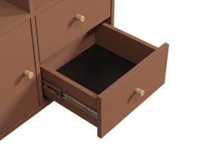 Стеллаж Кейн 3-75x149 Терракотовый