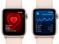 Смарт-часы Apple Watch SE Gen 2 44mm (GPS) Starlight Aluminum Case with Starlight Sport Loop (MRE63/MRH13)