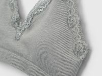 Топ-бра в рубчик, Серый