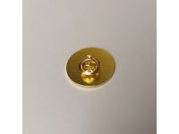 Значок эмалированный "Павлин" (черный)