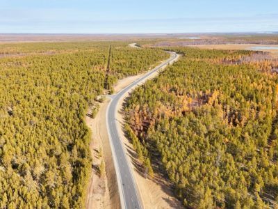 В Якутии после капремонта запущено движение по 20-километровому участку трассы «Вилюй»