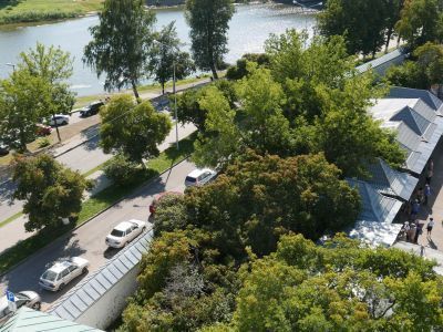 Прясло стены между Святыми воротами с церковью Введения и Водяными воротами