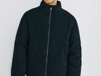 Утеплённая куртка из вельвета, Синий