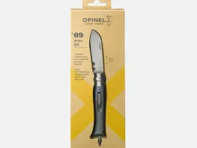 Складной нож Opinel №9 VRI DIY, сталь 12C27, рукоять термопластик, серый,