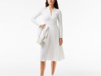 Женская плиссированная юбка Lacoste