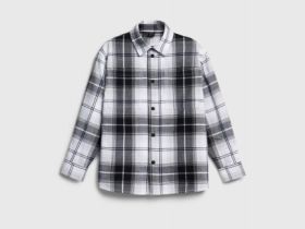 Рубашка из фланели для мальчиков, Черный