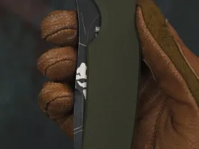 Складной нож Mr.Blade Hellcat Mini Mandalorian blackwash, сталь VG-10, рукоять Olive G10