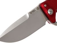 Нож складной LionSteel SR11A RS RED, сталь Uddeholm Sleipner® Satin Finish, рукоять алюминий (Solid®), красный